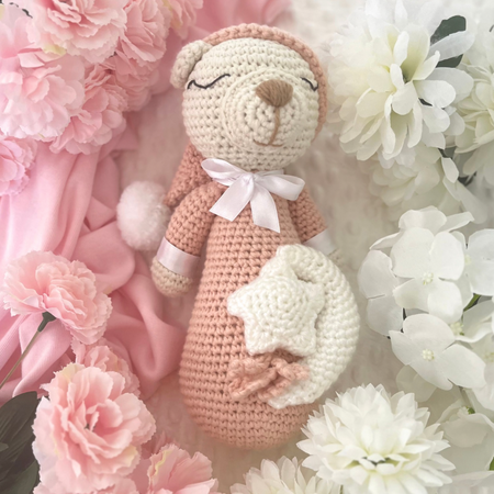 Crochet Teddy Bear Soft Toy - Handmade Crochet Teddy Bear