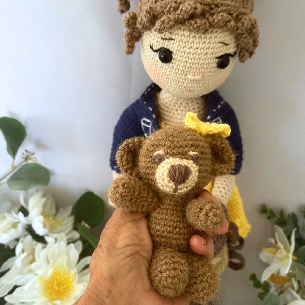Crochet Doll Miss Lou Lou - 50 cms