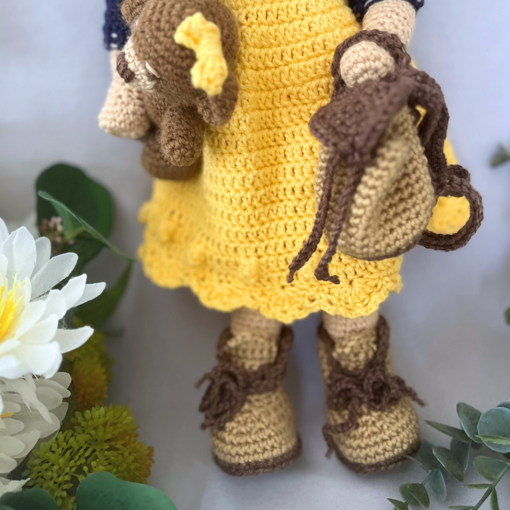 Crochet Doll Miss Lou Lou - 50 cms