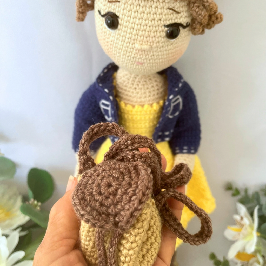 Crochet Doll Miss Lou Lou - 50 cms