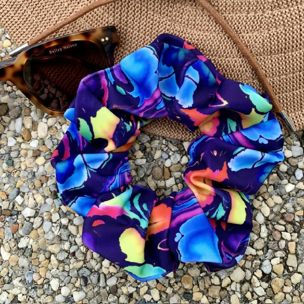 Rainbow Art Attack Swim Scrunchie