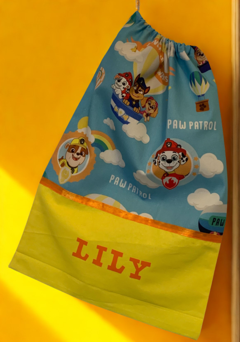 Children's Library Bag , Handmade, Personalised