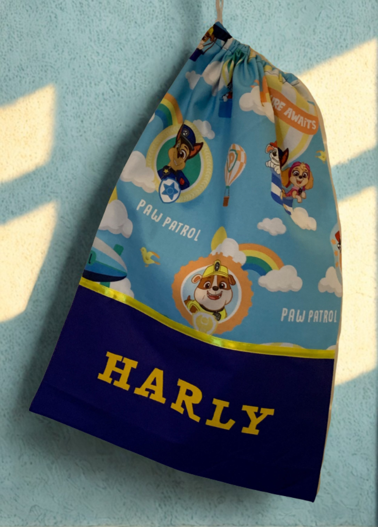 Children's Library Bag , Handmade, Personalised