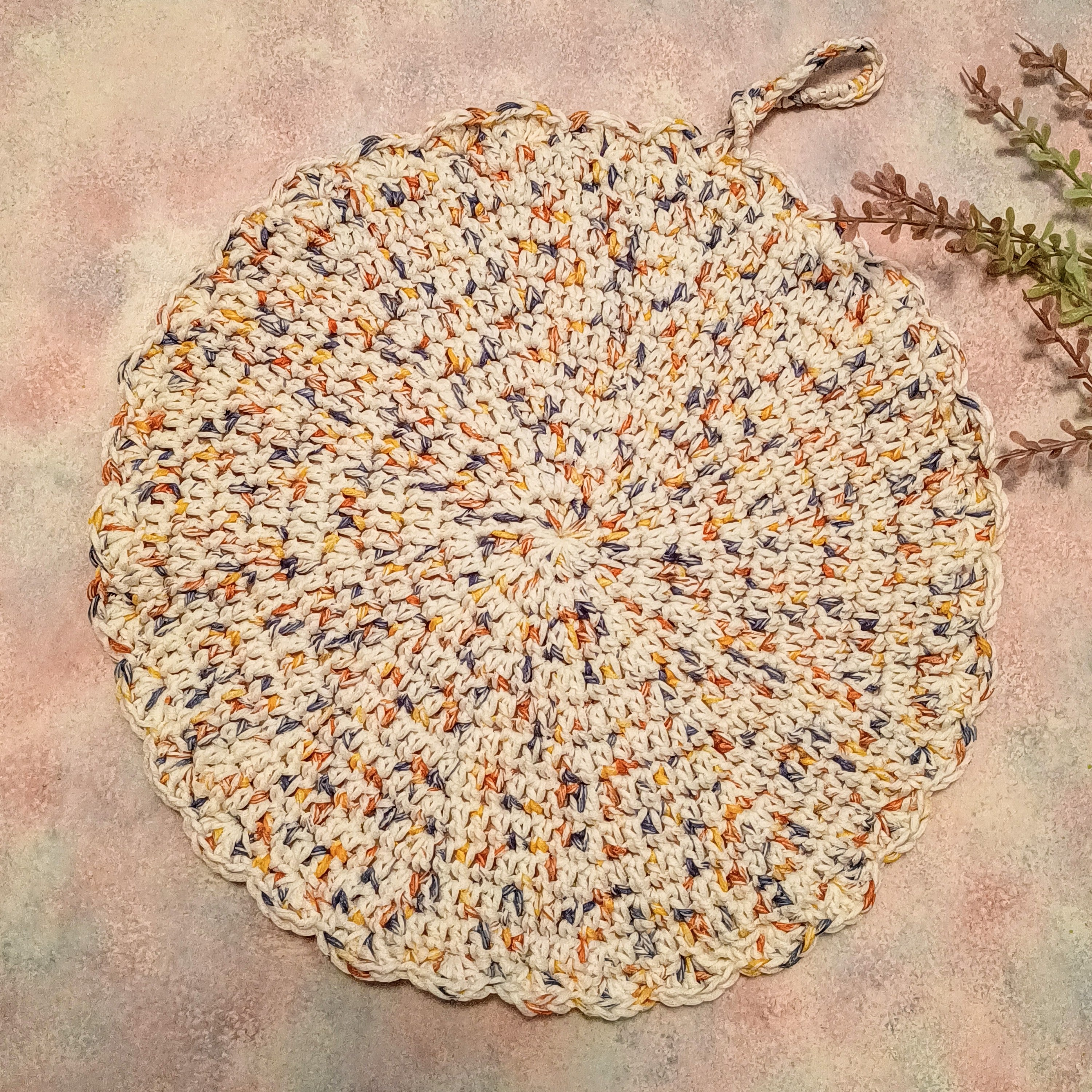Crochet Cotton Potholders/Heat Pads