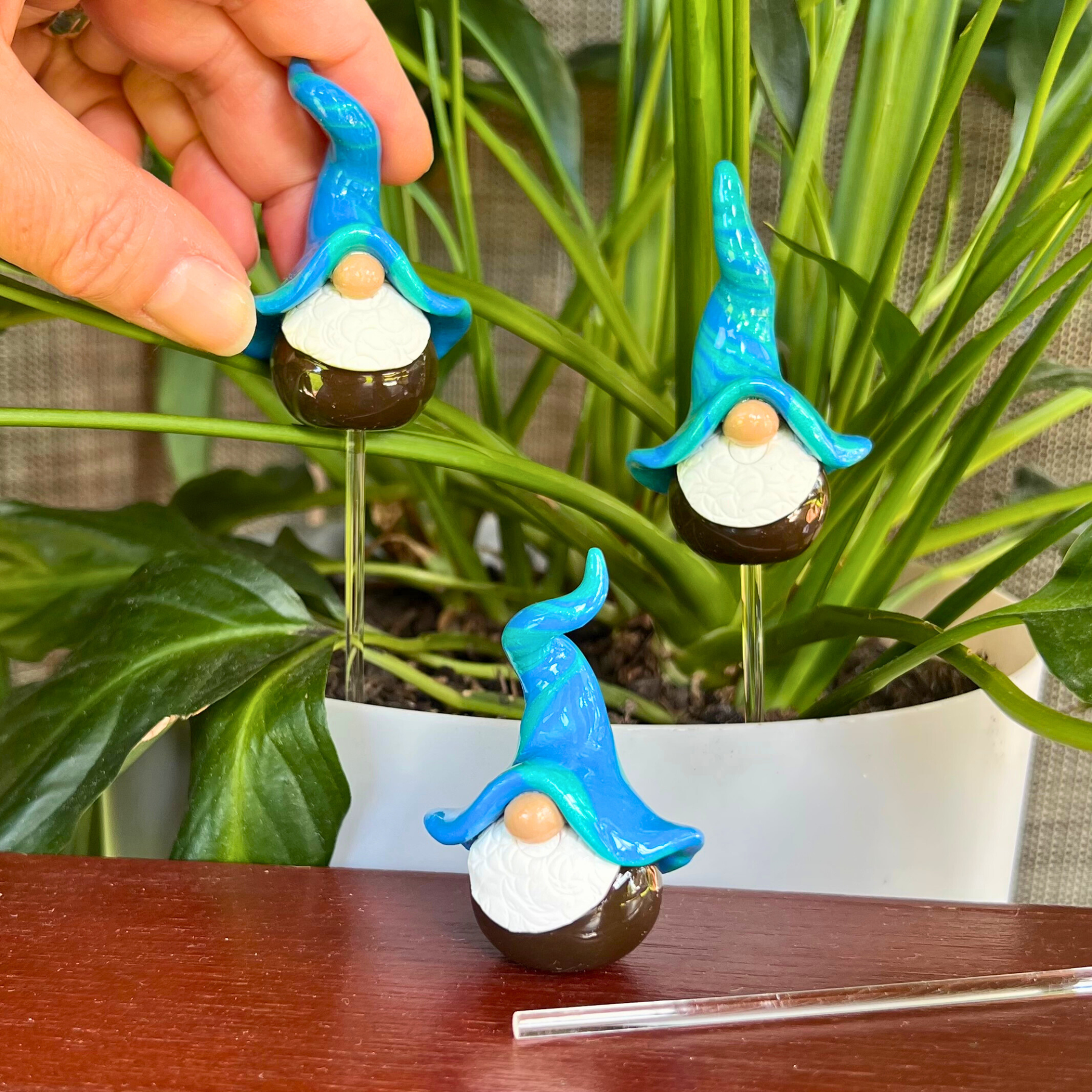 Whimsical gnome trio - Snorkle, Seapop & Salty