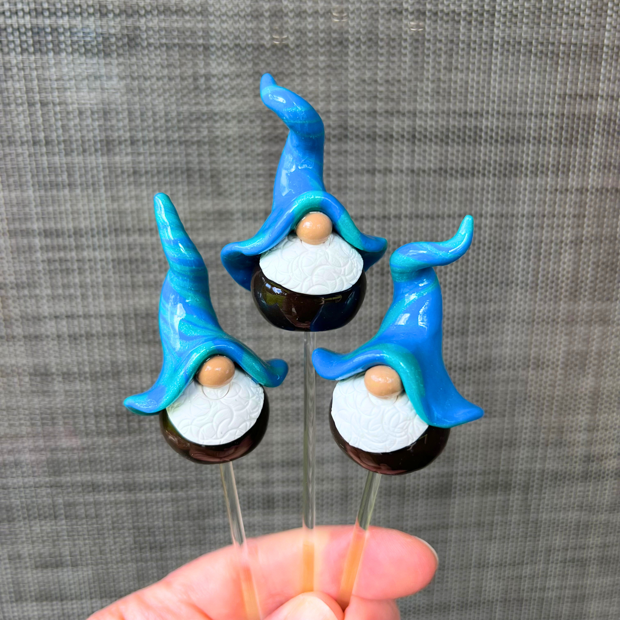 Whimsical gnome trio - Snorkle, Seapop & Salty