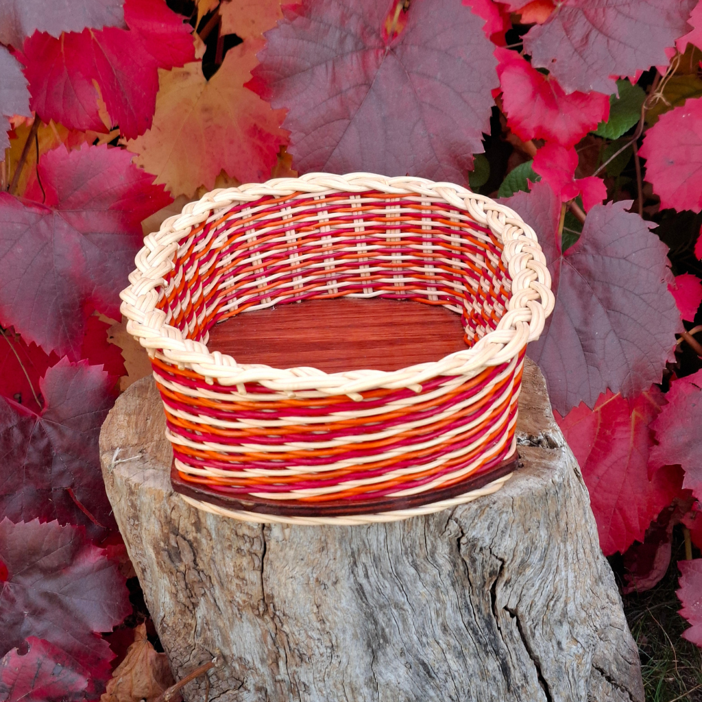 Bread basket red orange.