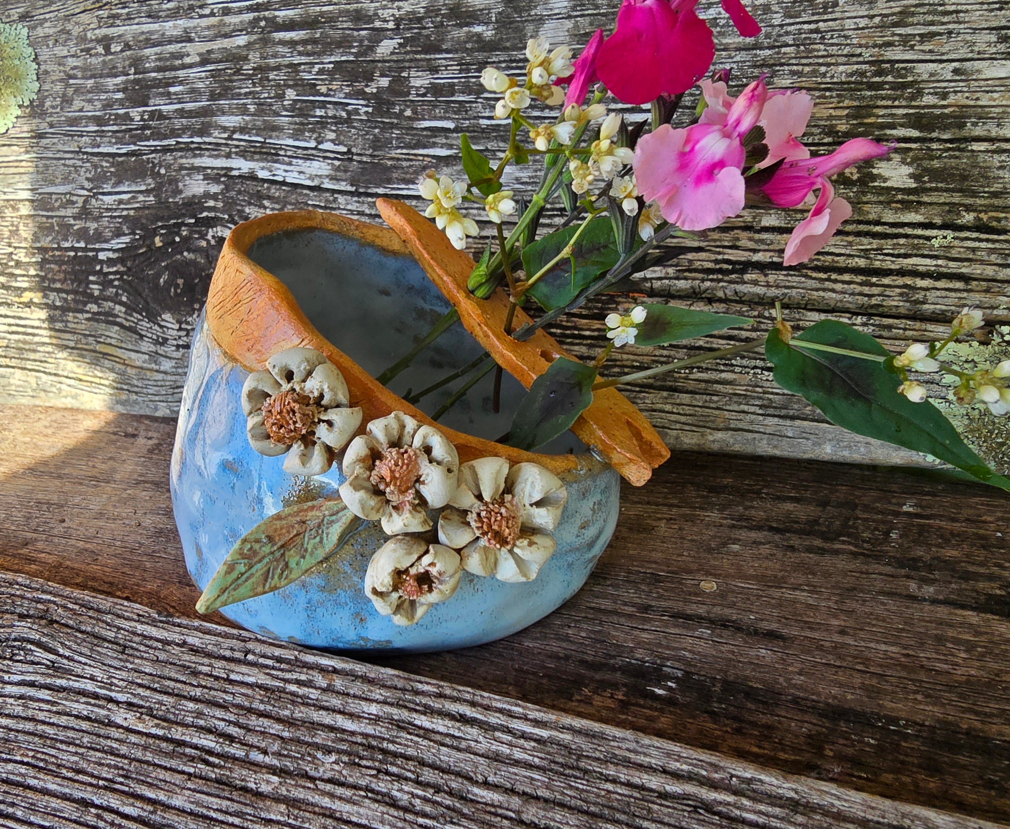 Gorgeous floral vase bowl