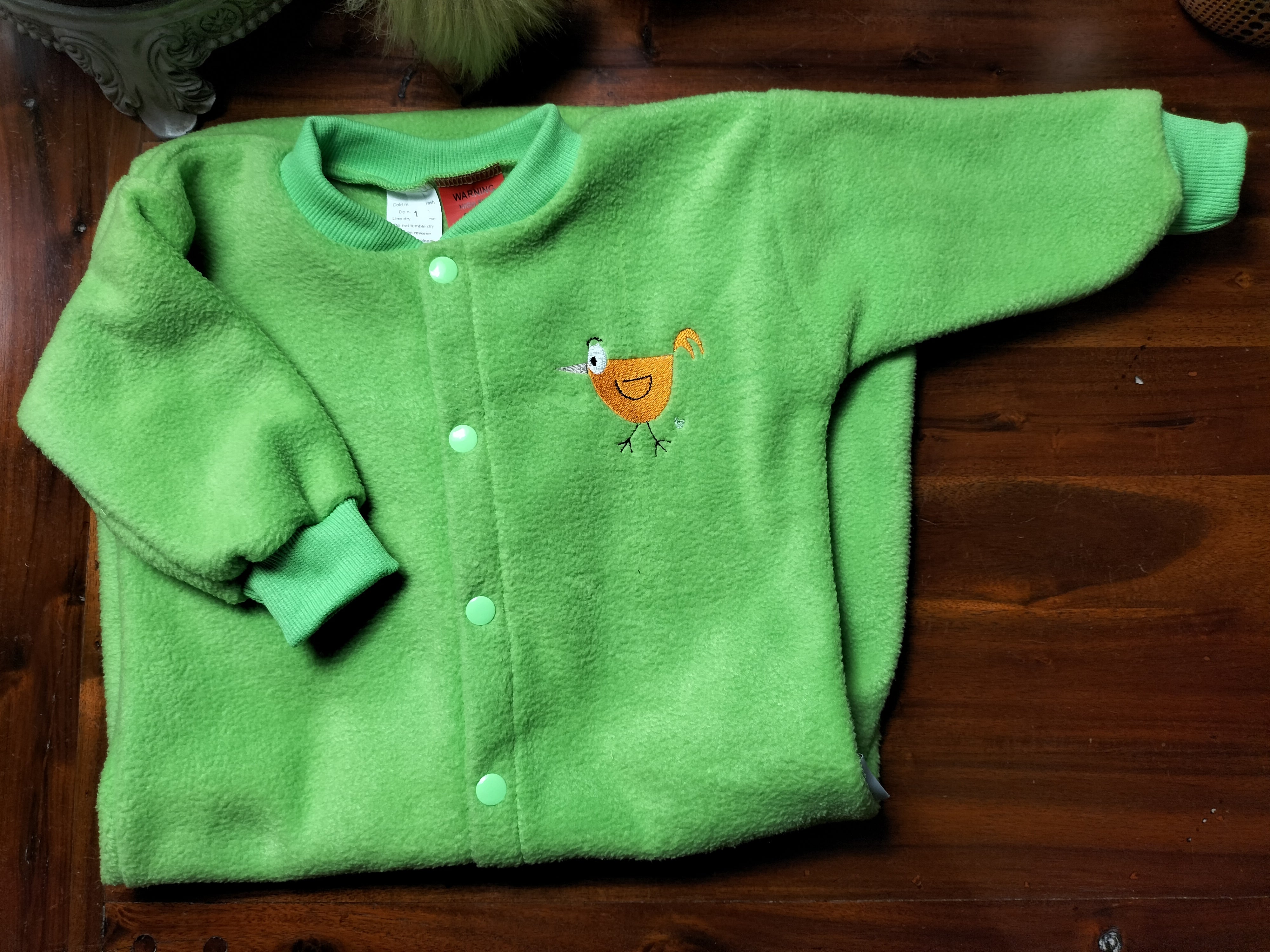 GREEN SLEEP BAG WITH BIRD