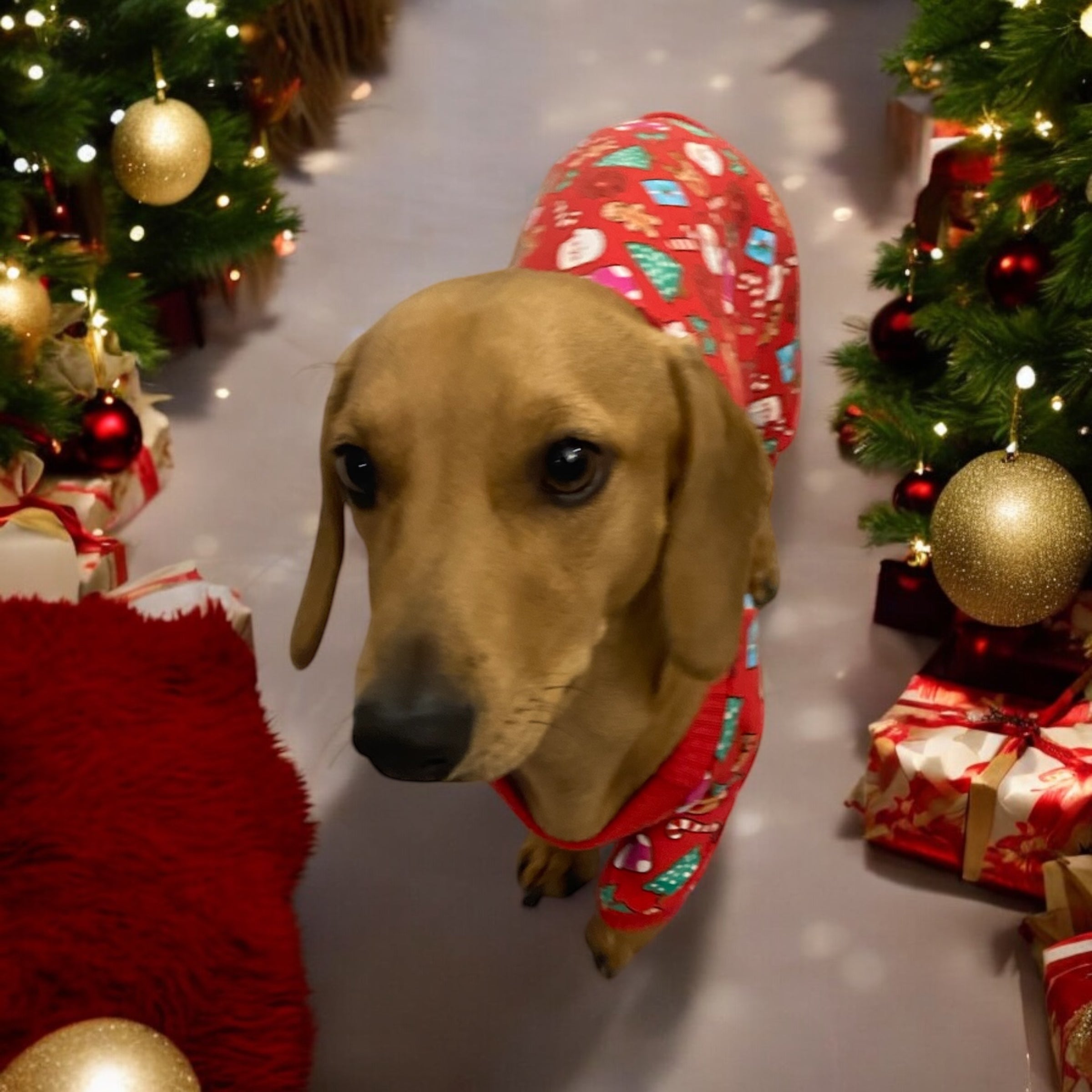 Christmas clothes pyjamas, t-shirts for standard dogs, dachshund, chihuahua, Sphynx cats, pets