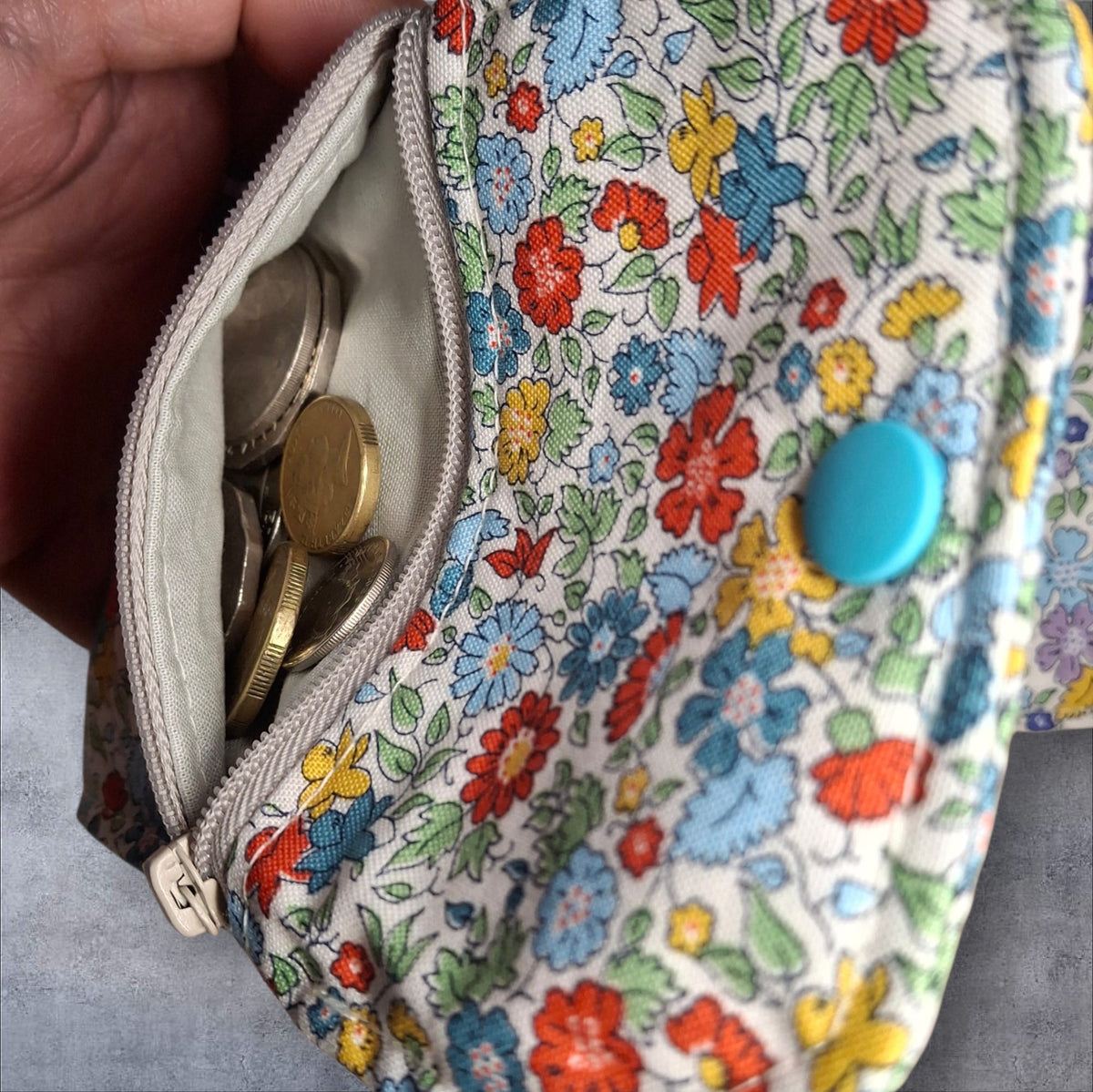 Card and Coins Zipper Purse (Liberty)