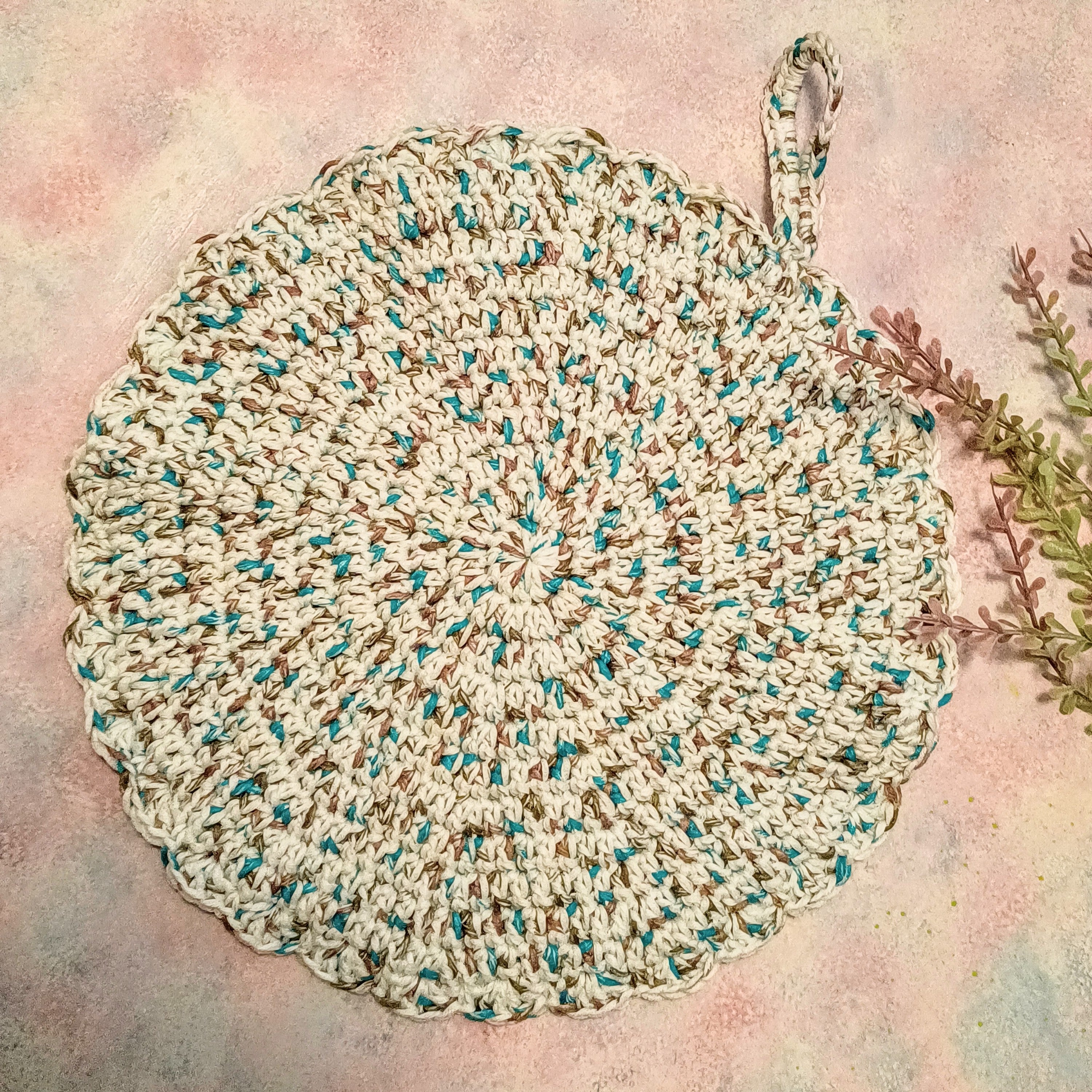 Crochet Cotton Potholders or Heat Pads