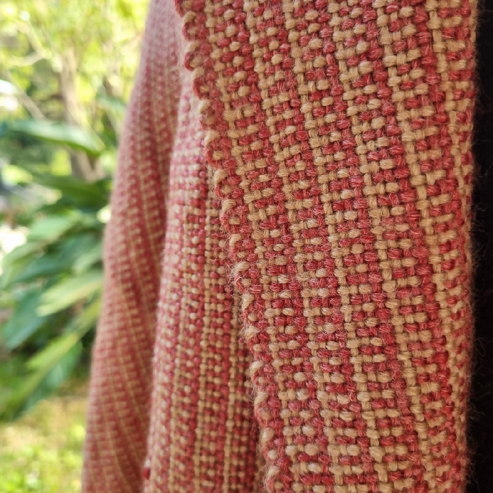 australian-artist-handmade-handwoven-burgandy-brown-shawl-3
