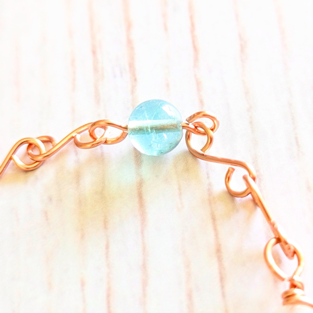 Rainbow fluorite crystal intention suncatcher - Calming - Handmade gift