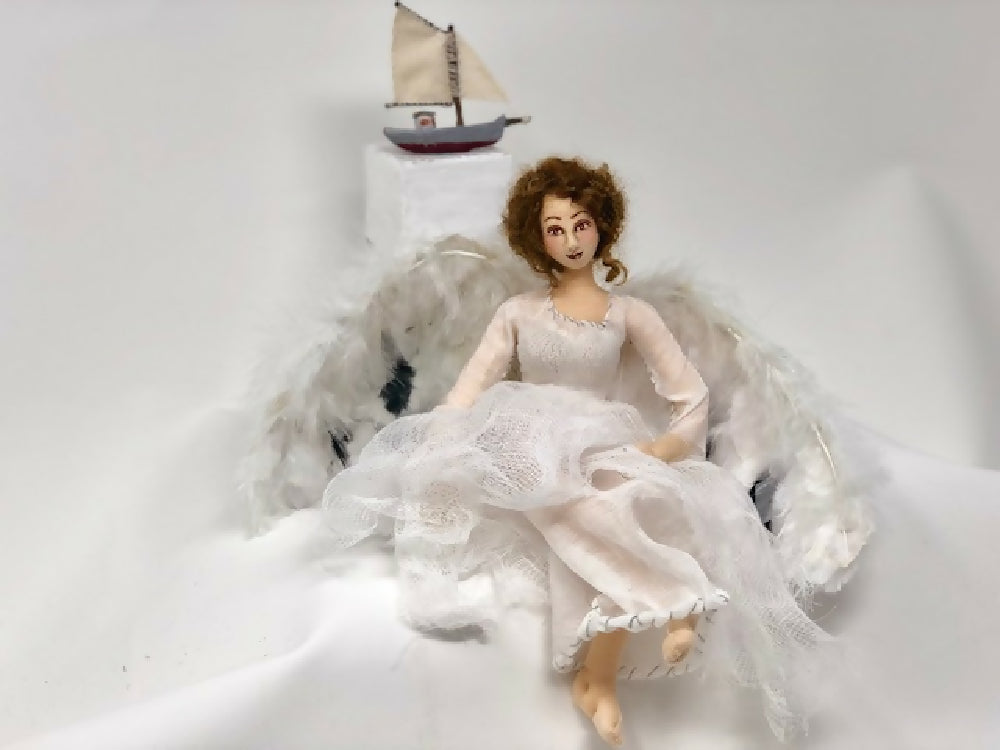 Angel of the sea Cloth Art Doll