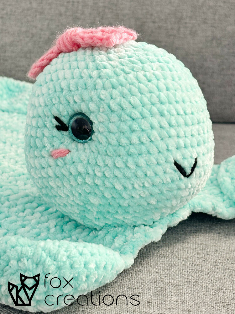 Tessa the Turtle Amigurumi Lovey Crochet Pattern