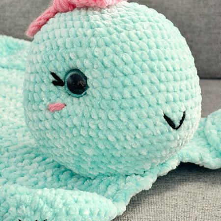 Tessa the Turtle Amigurumi Lovey Crochet Pattern