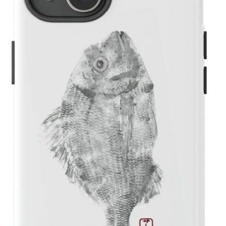 Mobile Phone Tough Glossy Cover With 'Snapper' Gyotaku Japanese Artwork Print