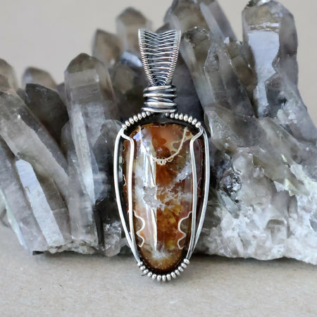 Ammonite Pendant - Handcrafted with Australian Made Sterling Silver