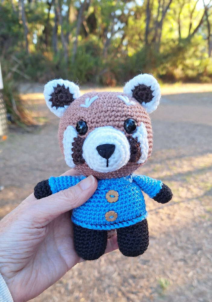 Red Panda crocheted toy