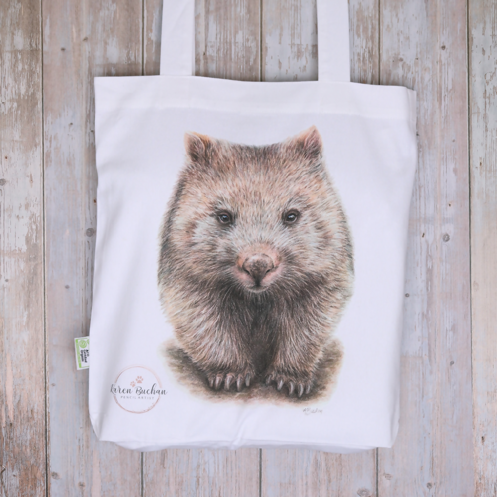 Australian-artist-illustration-tote-bag-wombat-front