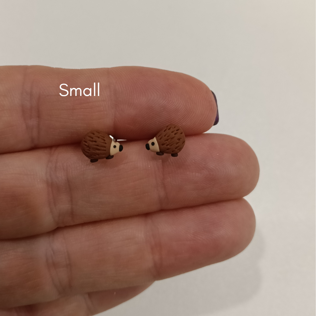 Echidna stud earrings