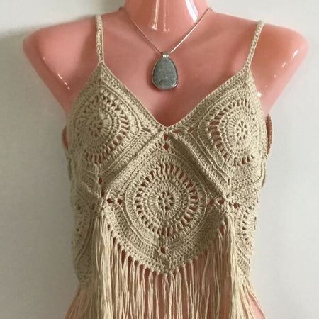 Crochet Festival Halter Neck Top