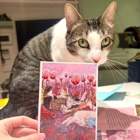 Fairy Cat A6 Art Prints