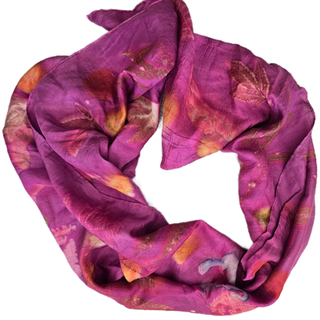 Eco Printed Silk Scarf