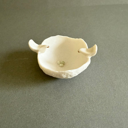 Porcelain dove ring dish