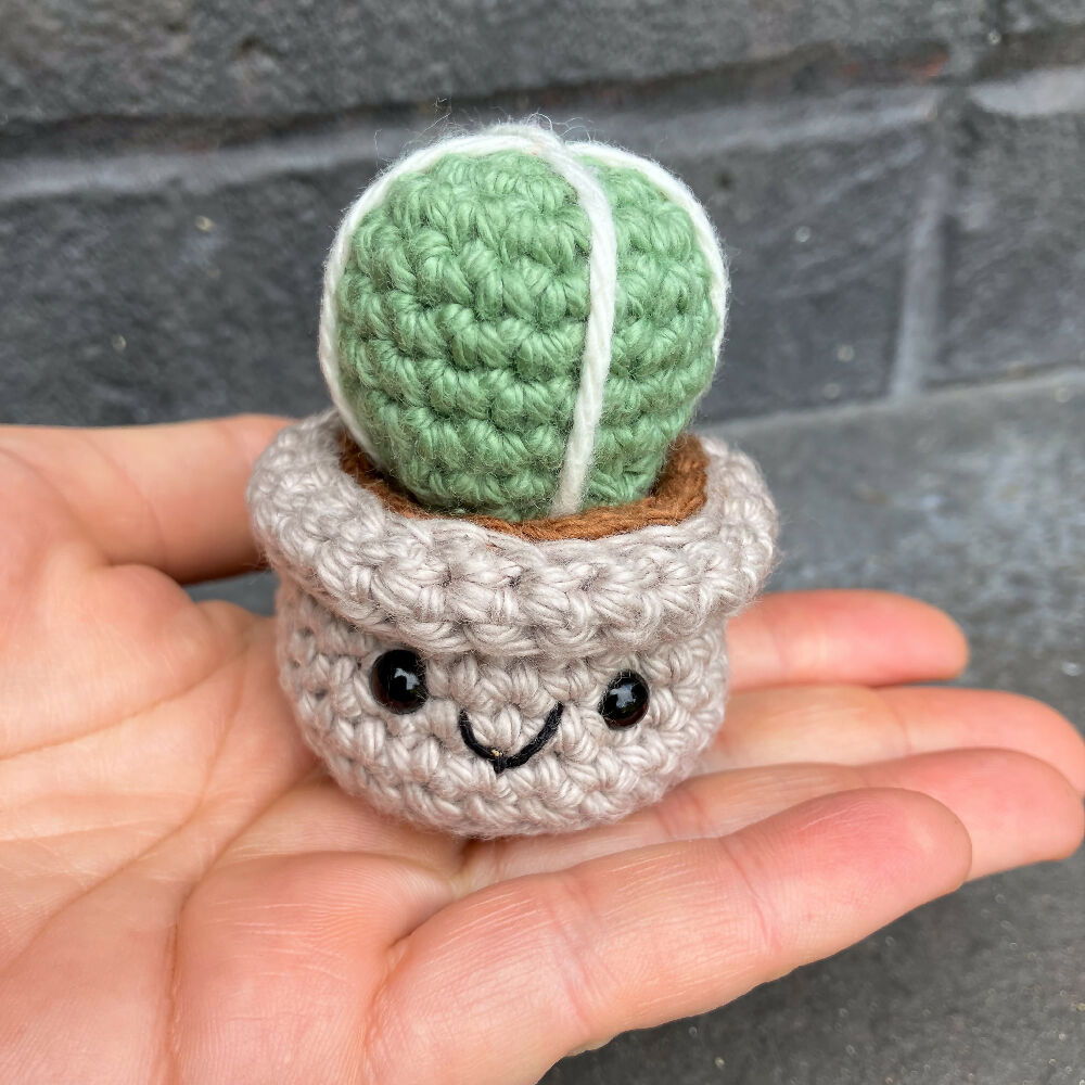 Crochet Ball Cactus Mini Buddy