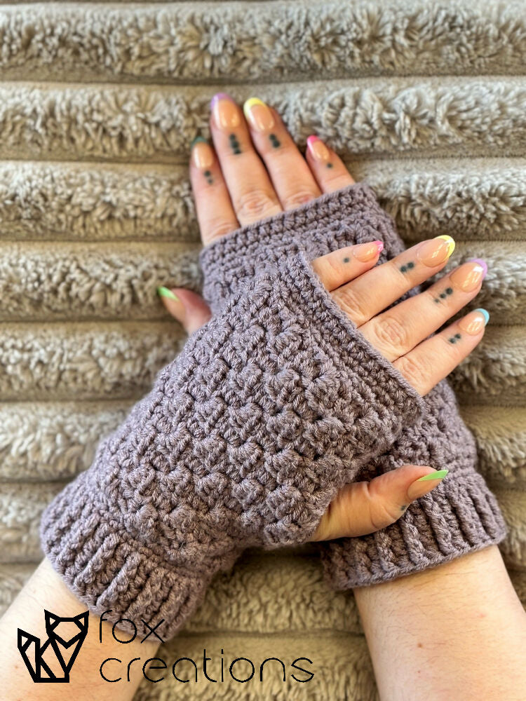 Provence C2C Fingerless Gloves Crochet Pattern