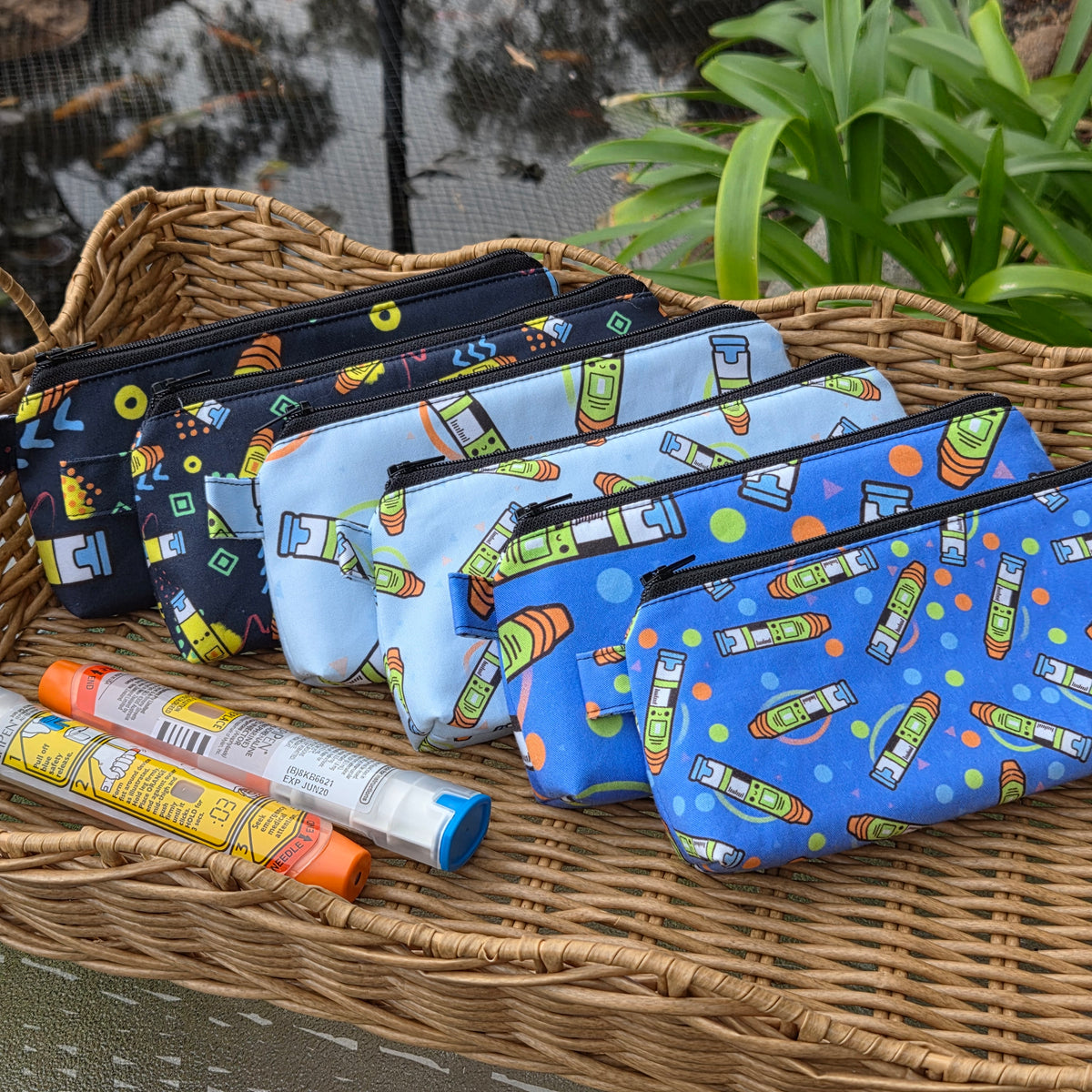 Epipen Pouches in various colours