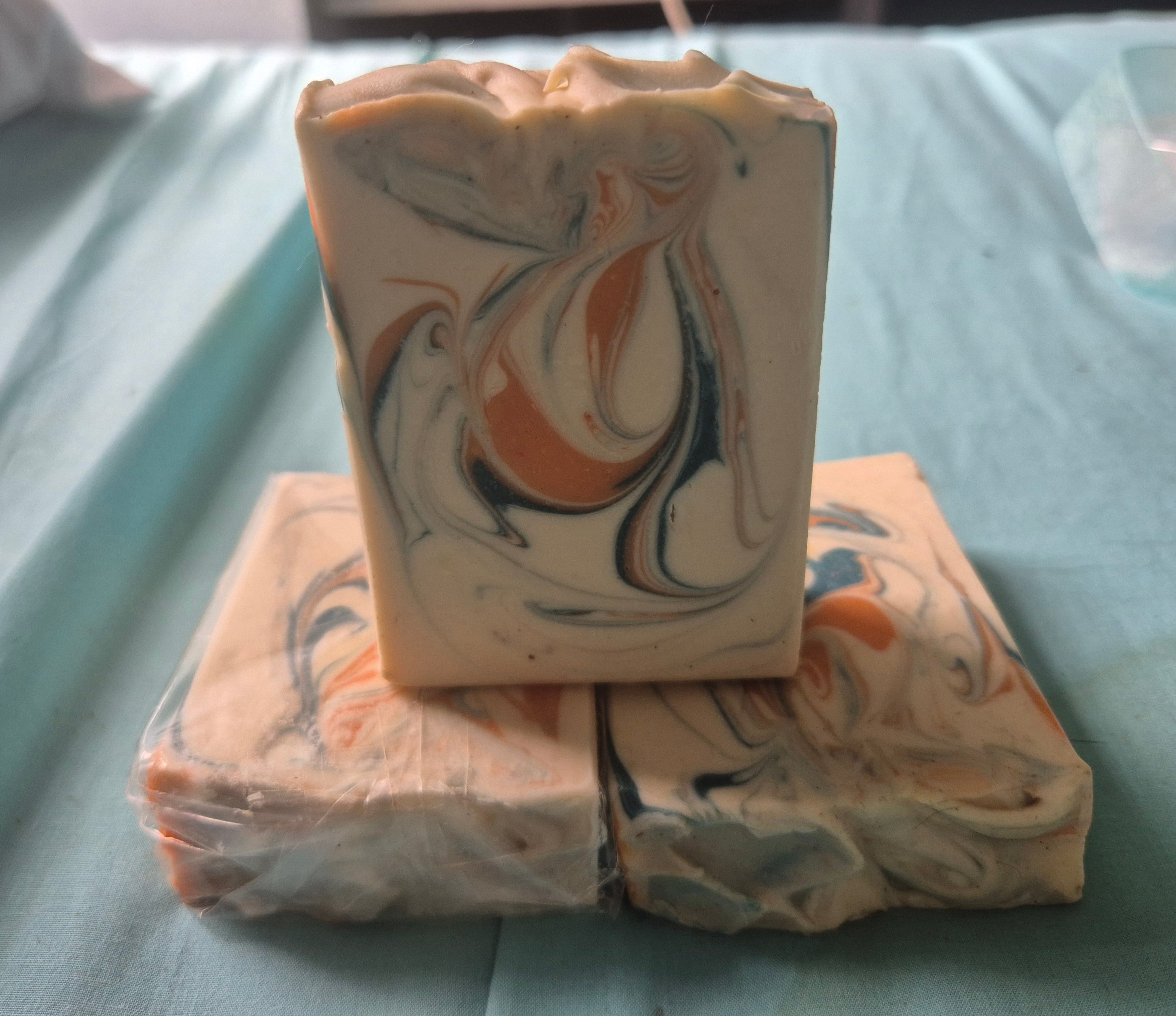 Handmade - 3 x Sweet Mandarin Soap Bar