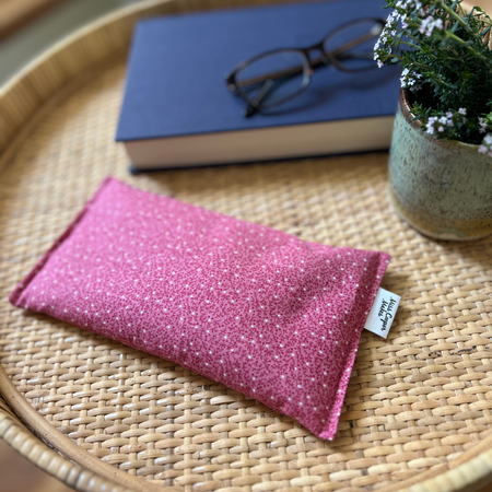 Relaxing Eye Pillow with Lavender & Wheat - Pretty in Pink