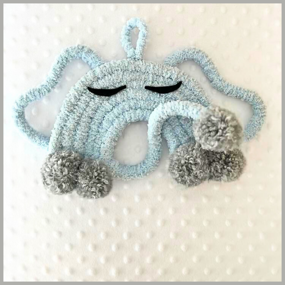 Elephant Macrame Wall Hanging Set, Baby Decor, Boys Room Decor