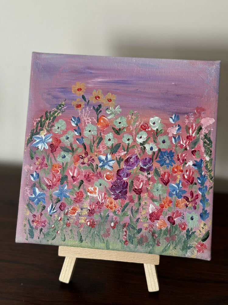 "Spring is Coming" original mini art 10cm x 10cm