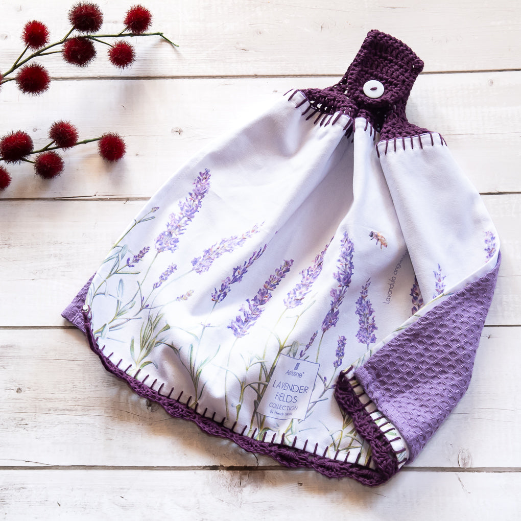 Floral Lovers Hanging Tea Towels/Hand Towels - Double Sided