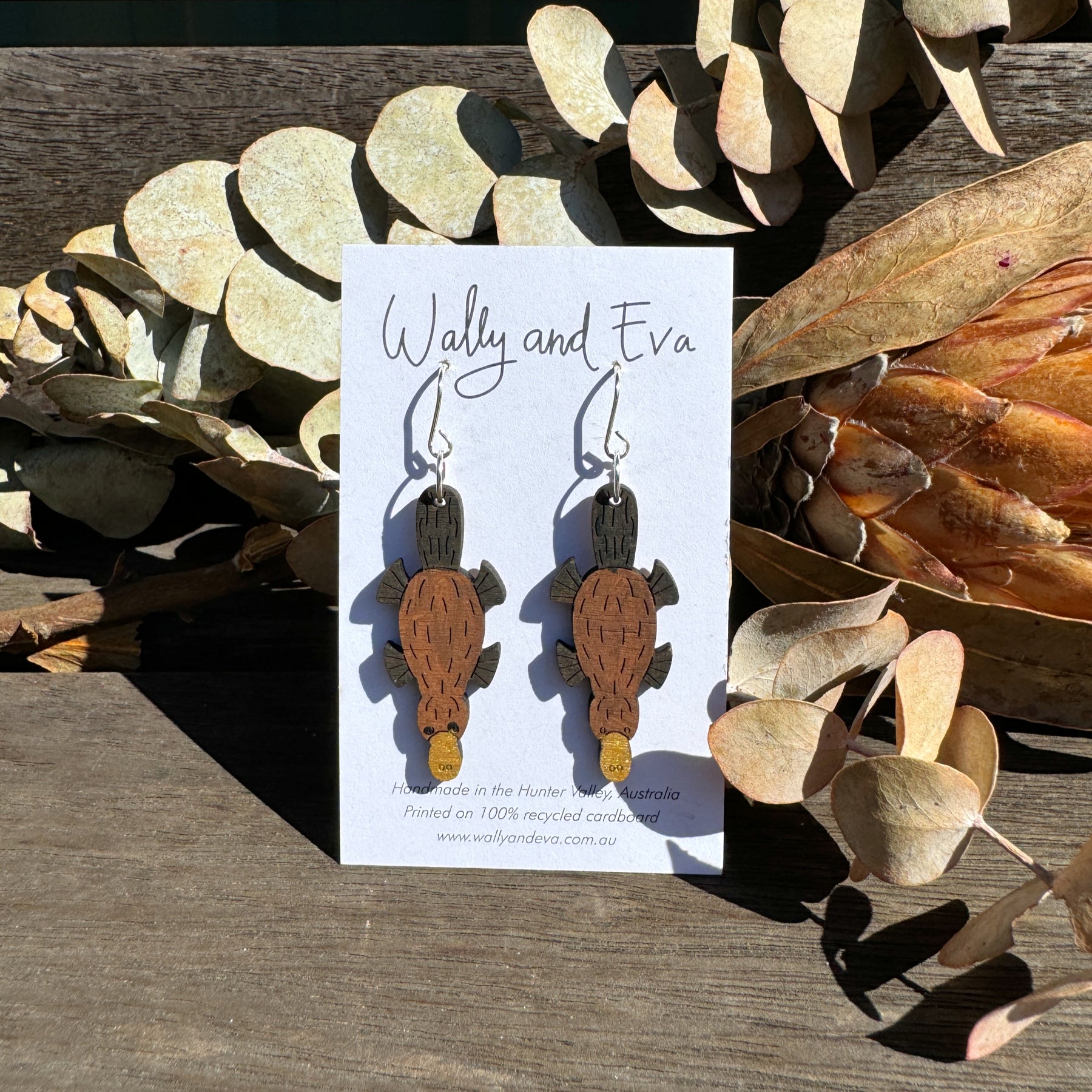 Platypus Hand Painted Earrings