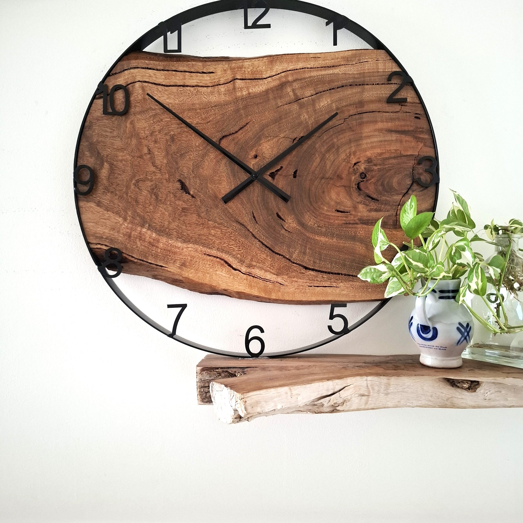 Large Wooden Wall Clock, Australian Made Gift for 5th Wedding Anniversary