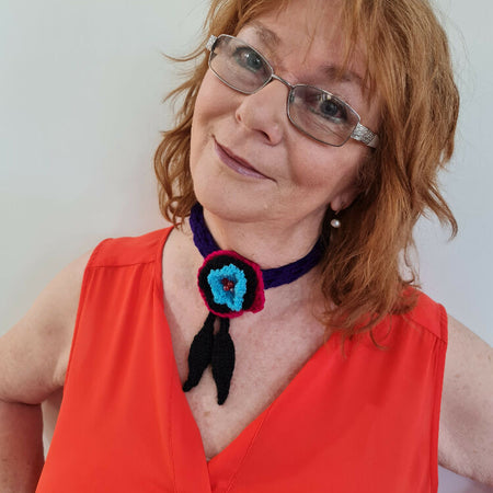 Handknitted Choker/Neck-Warmer #3