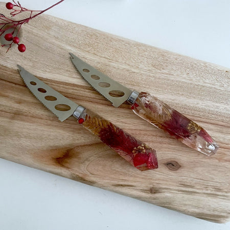 Christmas Botanical Cheese Knife