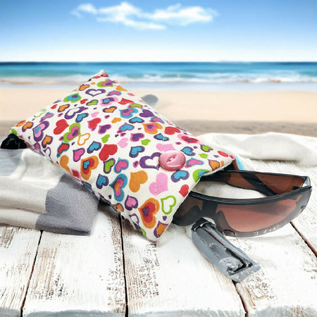 Love heart sunglass case protector, eyewear case