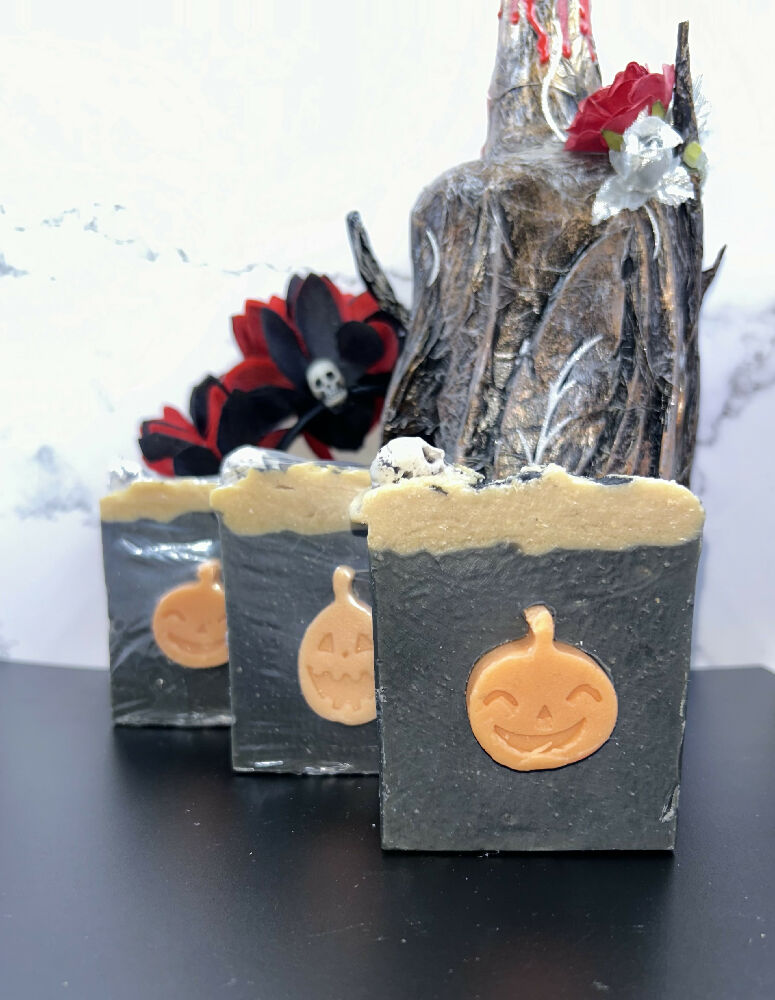 Organic rice water infused halloween soap