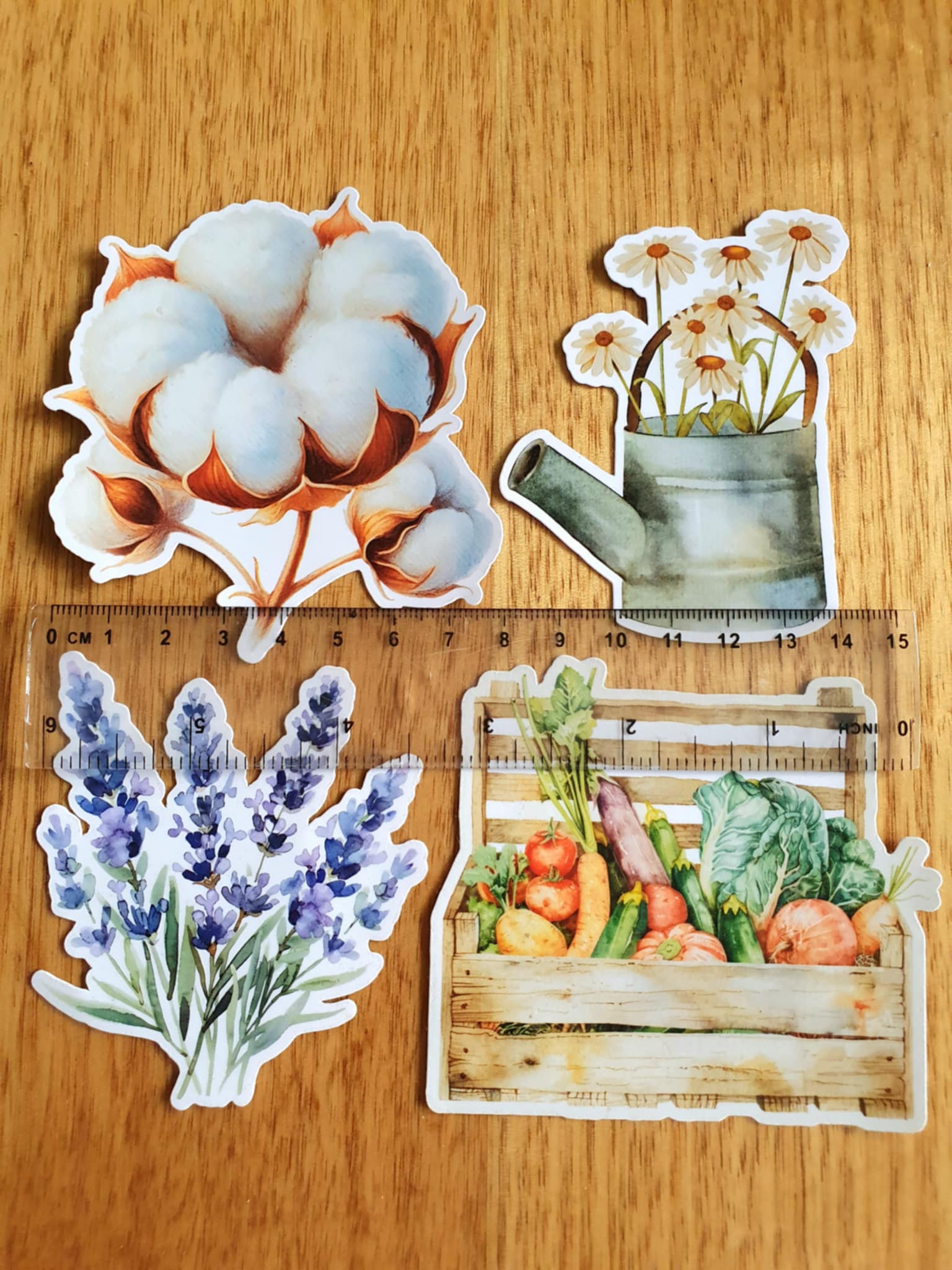 Country living stickers - 4 set
