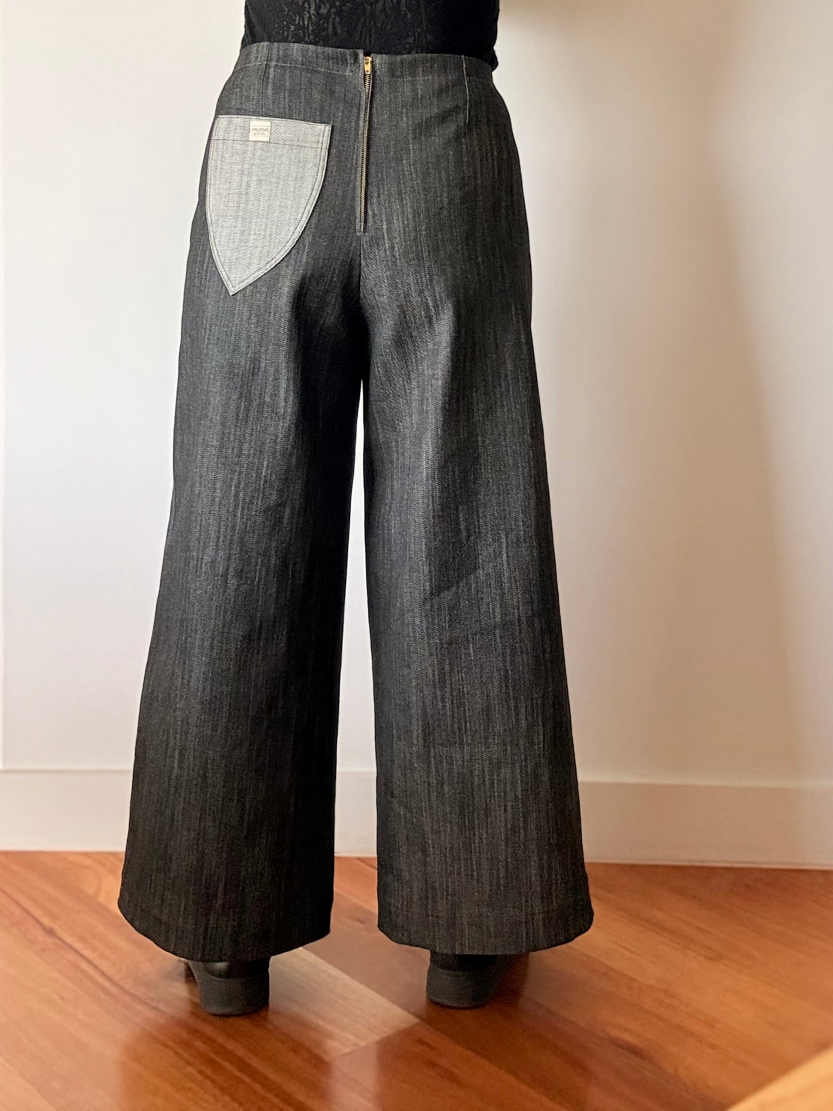 Derek Denim Wide Leg Pants
