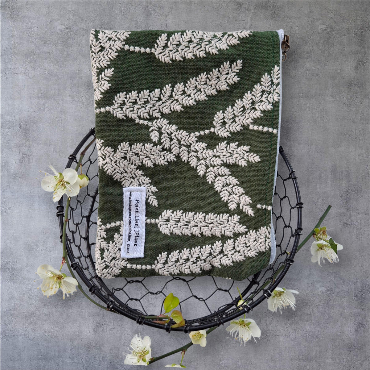 Passport-Sized Embroidered Pouch