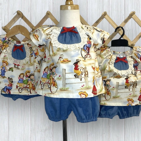 Vintage Country GIRLS 2 Piece Sets