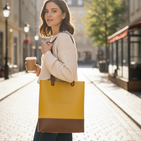 Genuine Leather Tote Bag