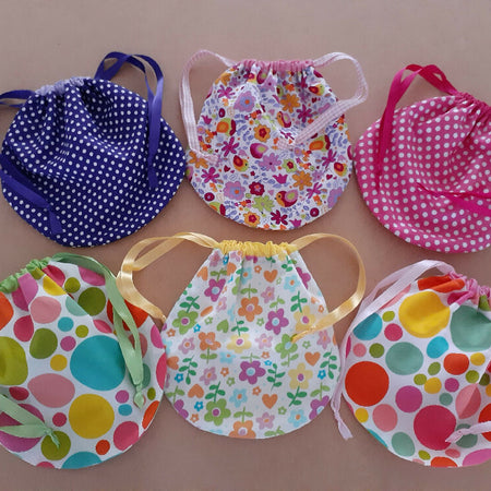 Children's Drawstring Bag with Hair Accessories